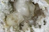 Keokuk Quartz Geode with Calcite Crystals - Iowa #144694-3